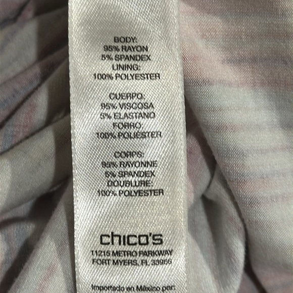 Chico’s Blousen Dress Size Large - EUC - Picture 5 of 6